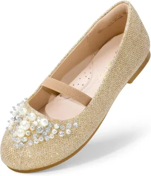 DREAM PAIRS Girls Ballet Flats Flower Shoes Mary Jane Ballerina Flat Dress Shoes for Daily/Wedding/Party