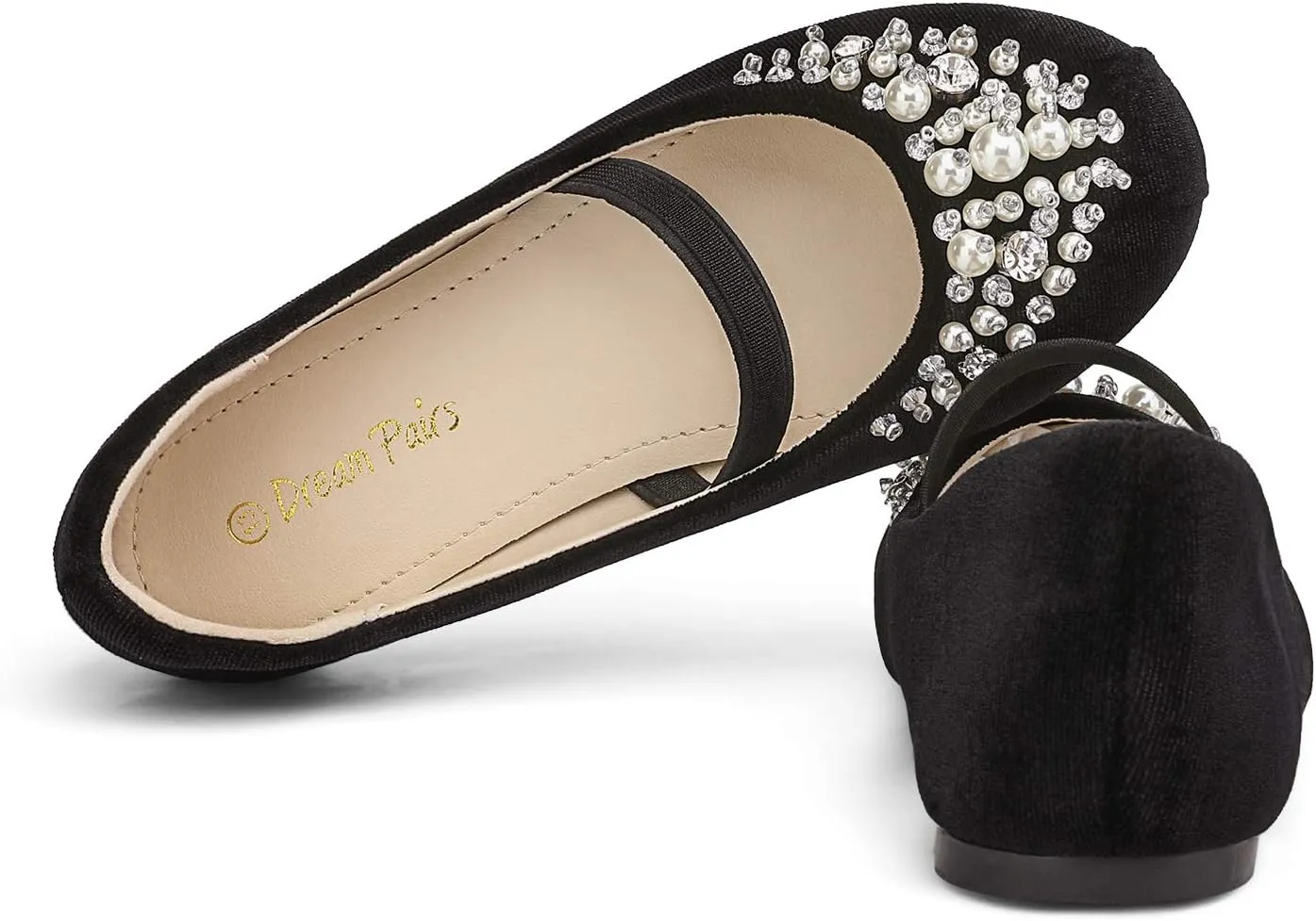 DREAM PAIRS Girls Ballet Flats Flower Shoes Mary Jane Ballerina Flat Dress Shoes for Daily/Wedding/Party
