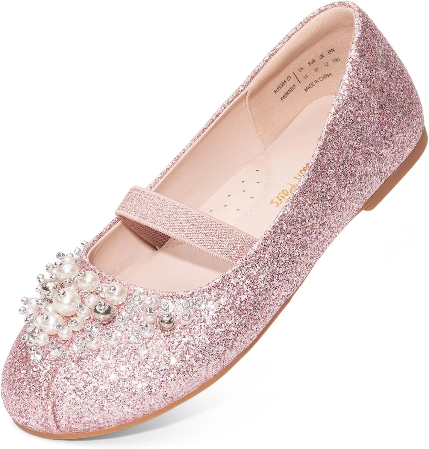 DREAM PAIRS Girls Ballet Flats Flower Shoes Mary Jane Ballerina Flat Dress Shoes for Daily/Wedding/Party