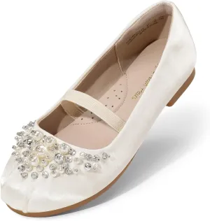 DREAM PAIRS Girls Ballet Flats Flower Shoes Mary Jane Ballerina Flat Dress Shoes for Daily/Wedding/Party