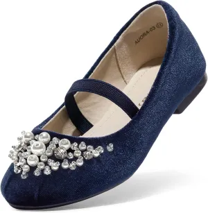 DREAM PAIRS Girls Ballet Flats Flower Shoes Mary Jane Ballerina Flat Dress Shoes for Daily/Wedding/Party
