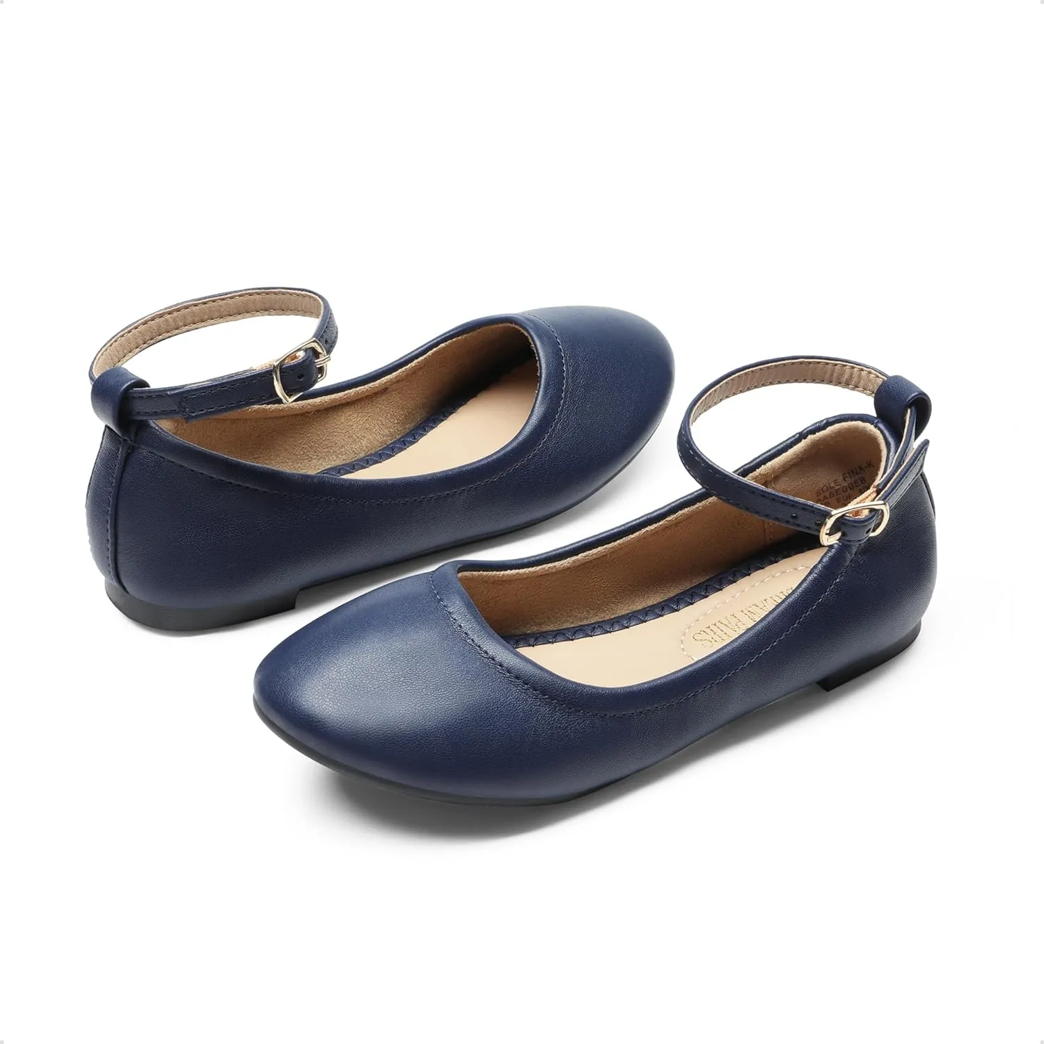 DREAM PAIRS Girls Dress Shoes Girl's Ballerina Flat Ankle Strap Ballet Flats (Toddler/Little Kid/Big Kid)