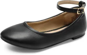 DREAM PAIRS Girls Dress Shoes Girl's Ballerina Flat Ankle Strap Ballet Flats (Toddler/Little Kid/Big Kid)