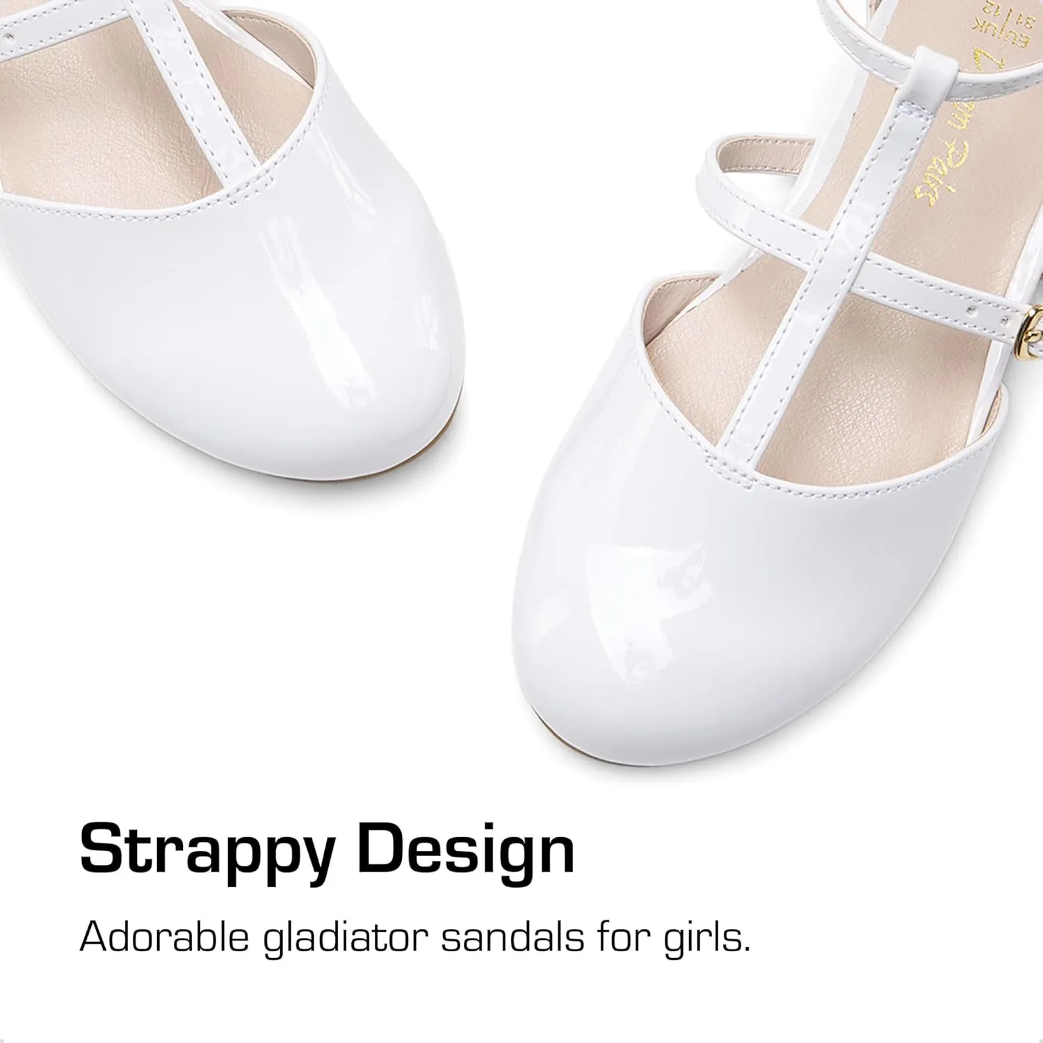 DREAM PAIRS Girls Dress Shoes Mary Jane Flats for Little Girls Party Shoes with T Strap