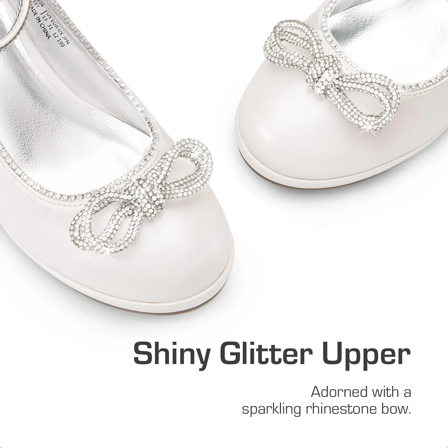 DREAM PAIRS Girls Dress Shoes Platform Chunky Heel Ankle Strap Princess Flats Flower Party Wedding Pump for Little Big Kid