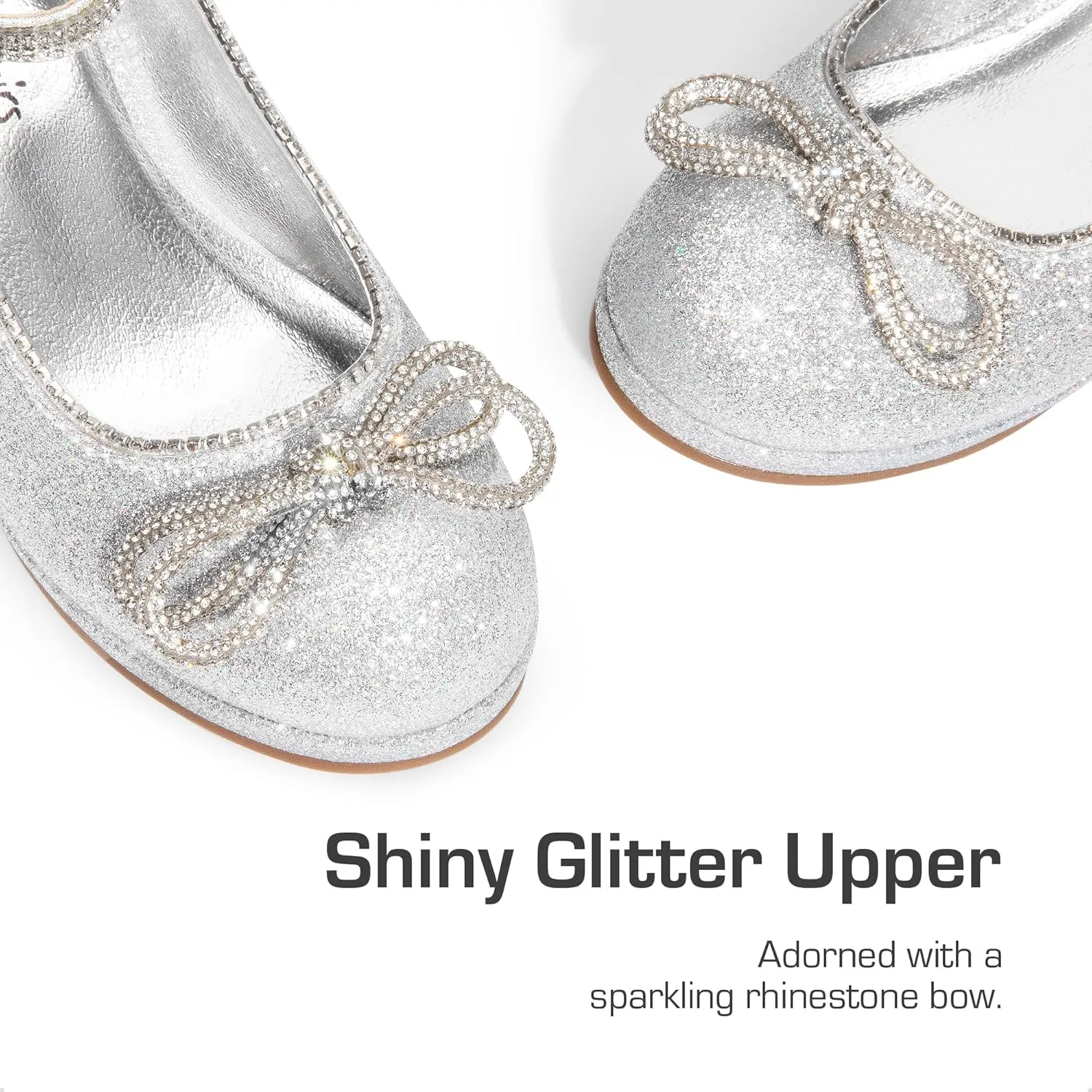 DREAM PAIRS Girls Dress Shoes Platform Chunky Heel Ankle Strap Princess Flats Flower Party Wedding Pump for Little Big Kid