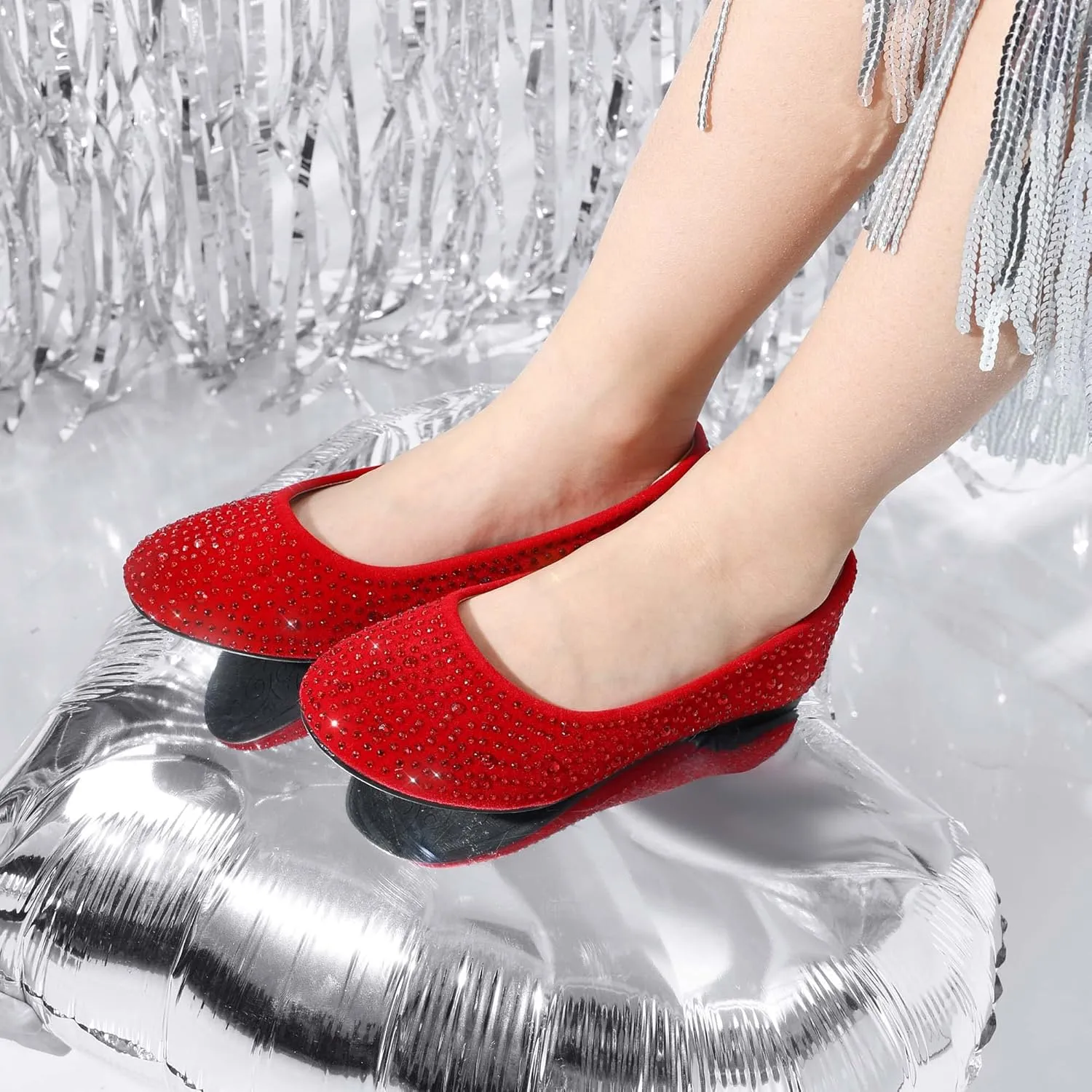 DREAM PAIRS Girls Dress Shoes Slip on Ballerina Flats for Wedding/Party