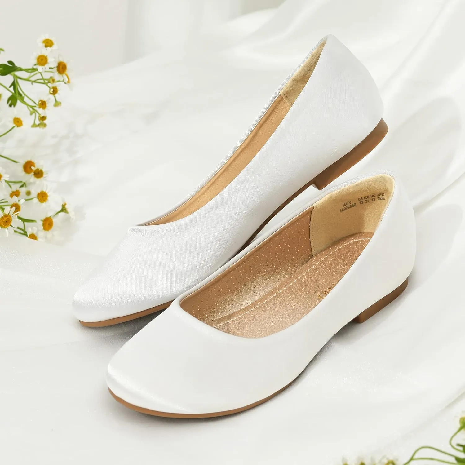 DREAM PAIRS Girls Dress Shoes Slip on Ballerina Flats for Wedding/Party