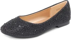 DREAM PAIRS Girls Dress Shoes Slip on Ballerina Flats for Wedding/Party