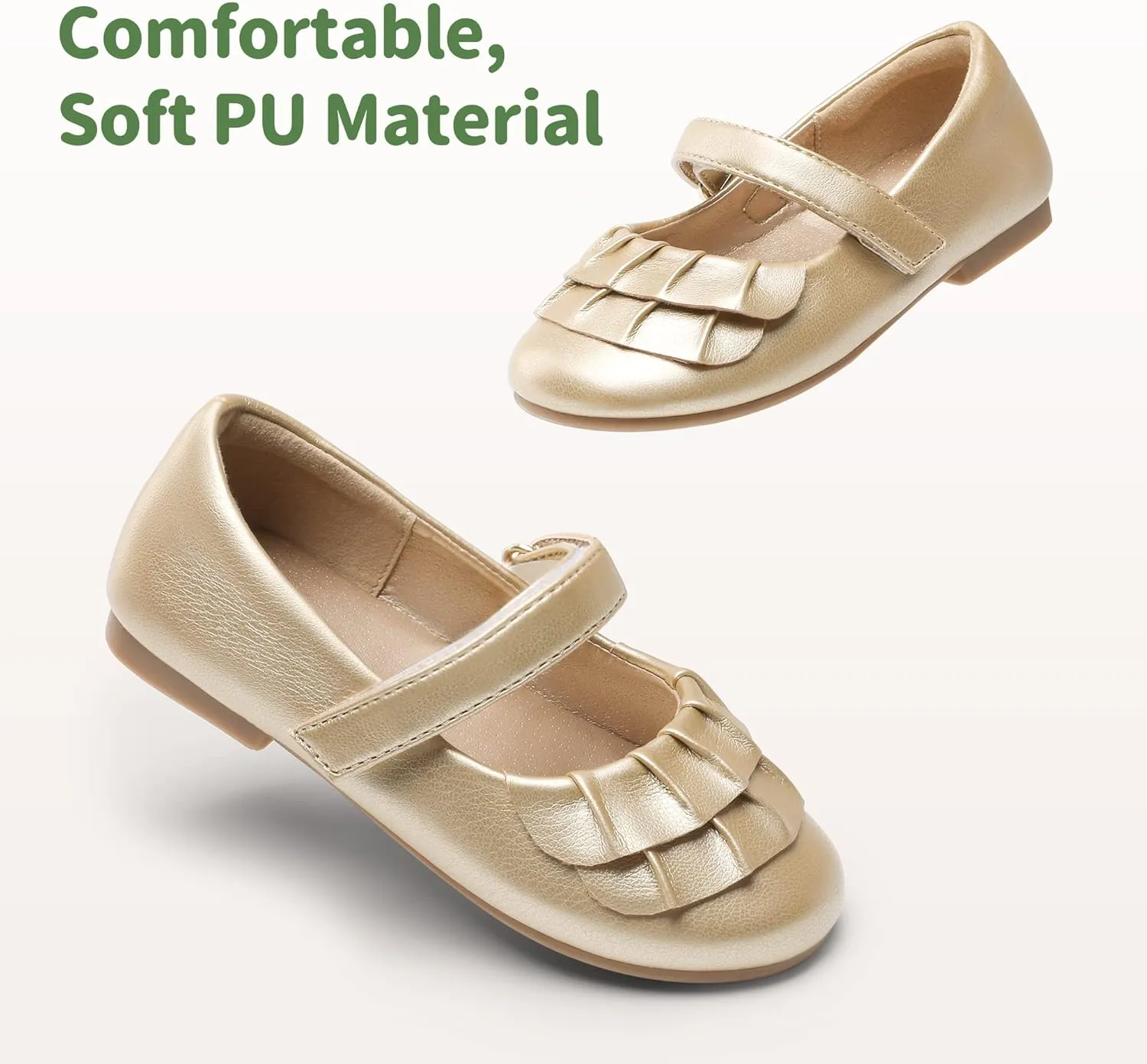 DREAM PAIRS Toddler Little Girls Mary Jane Ballet Flats Flower Girl Dress Shoes for Wedding Party School