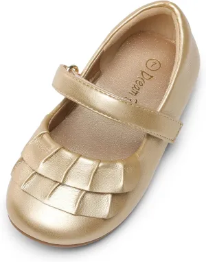 DREAM PAIRS Toddler Little Girls Mary Jane Ballet Flats Flower Girl Dress Shoes for Wedding Party School