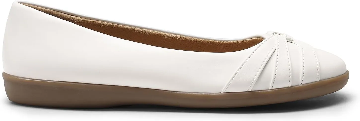 DREAM PAIRS Women’s Ballet Flats, Comfortable Round Toe Slip on Dressy Work Office Shoes with Arch Support