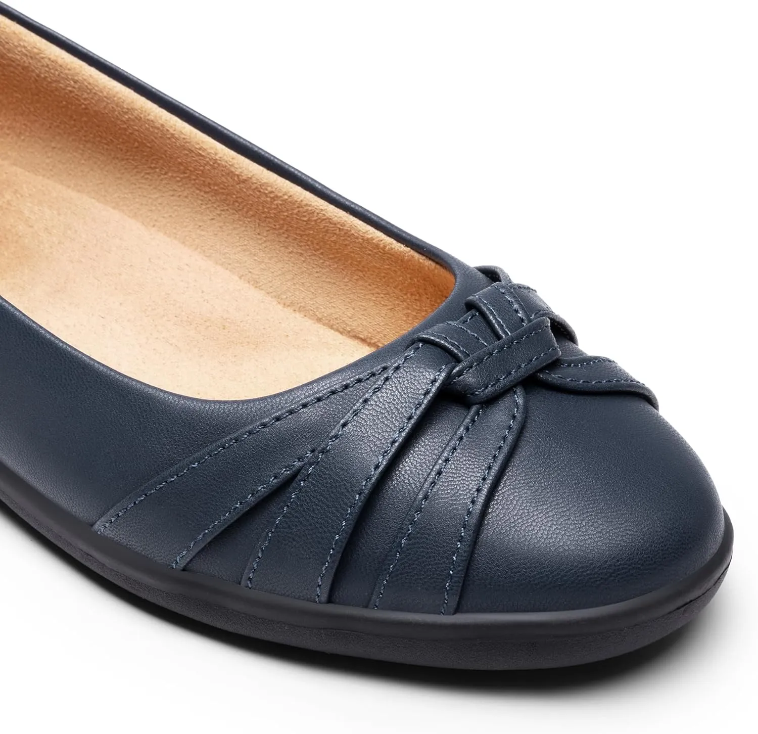 DREAM PAIRS Women’s Ballet Flats, Comfortable Round Toe Slip on Dressy Work Office Shoes with Arch Support