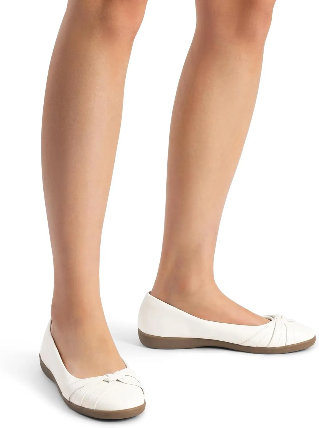 DREAM PAIRS Women’s Ballet Flats, Comfortable Round Toe Slip on Dressy Work Office Shoes with Arch Support