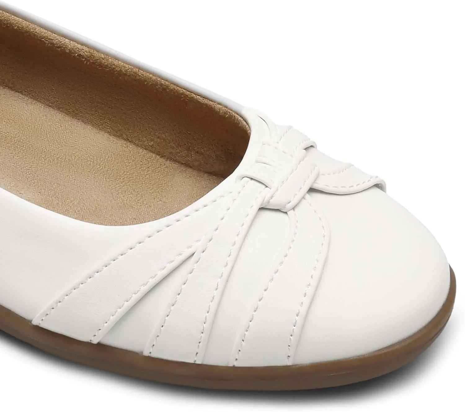 DREAM PAIRS Women’s Ballet Flats, Comfortable Round Toe Slip on Dressy Work Office Shoes with Arch Support