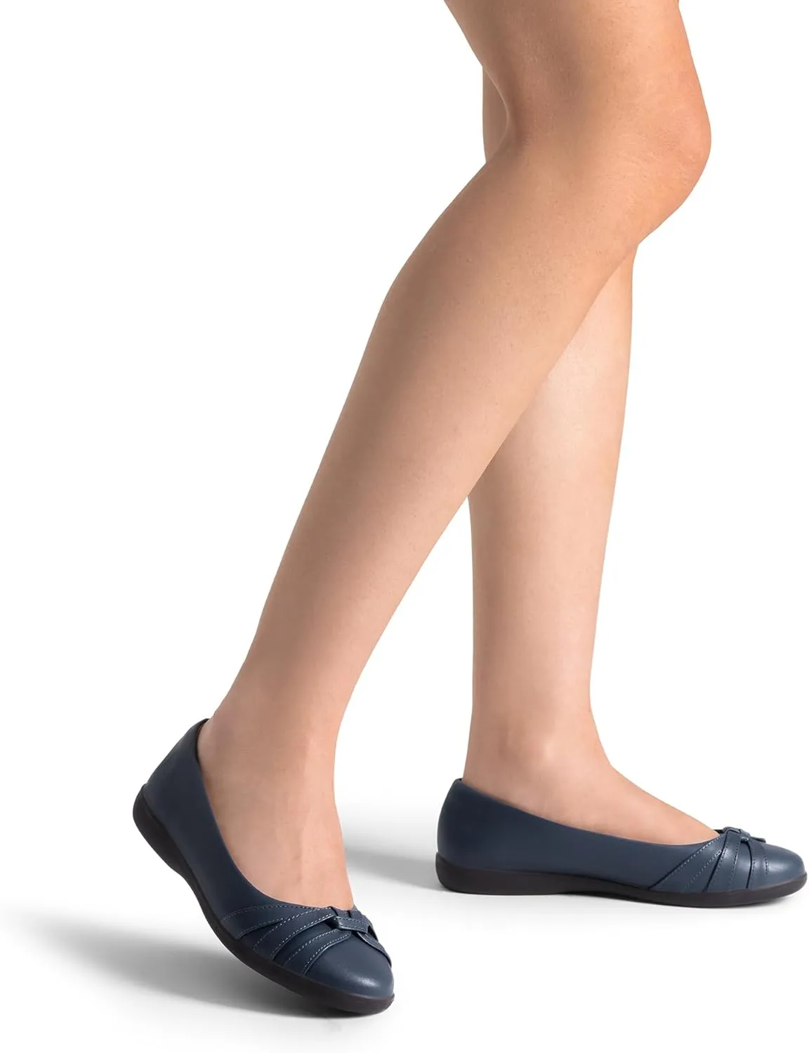 DREAM PAIRS Women’s Ballet Flats, Comfortable Round Toe Slip on Dressy Work Office Shoes with Arch Support