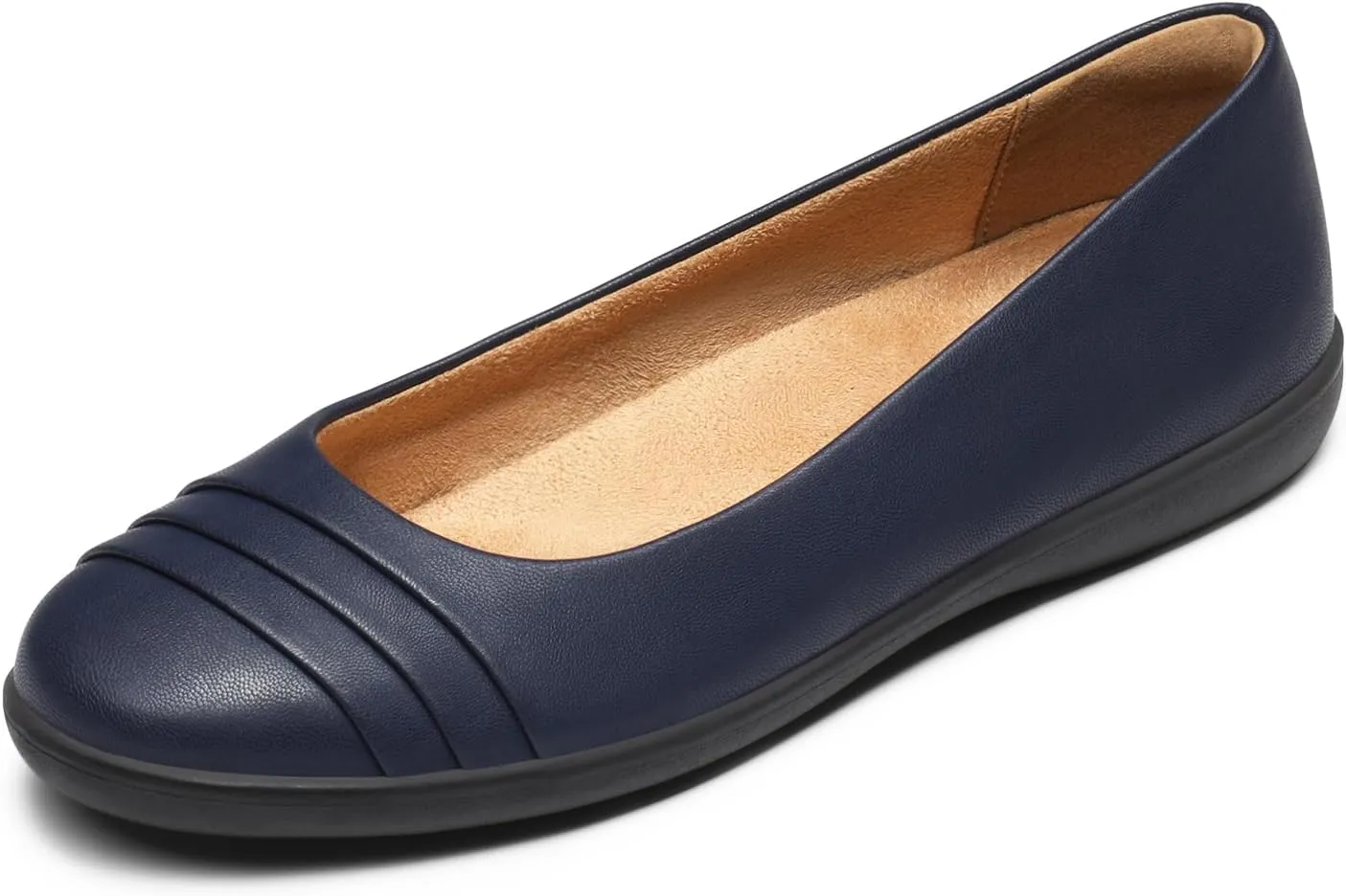 DREAM PAIRS Womens Comfortable Ballet Flats, Business Office Dress Shoes, Dressy Round Toe Slip On Work Flats