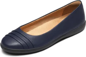 DREAM PAIRS Womens Comfortable Ballet Flats, Business Office Dress Shoes, Dressy Round Toe Slip On Work Flats