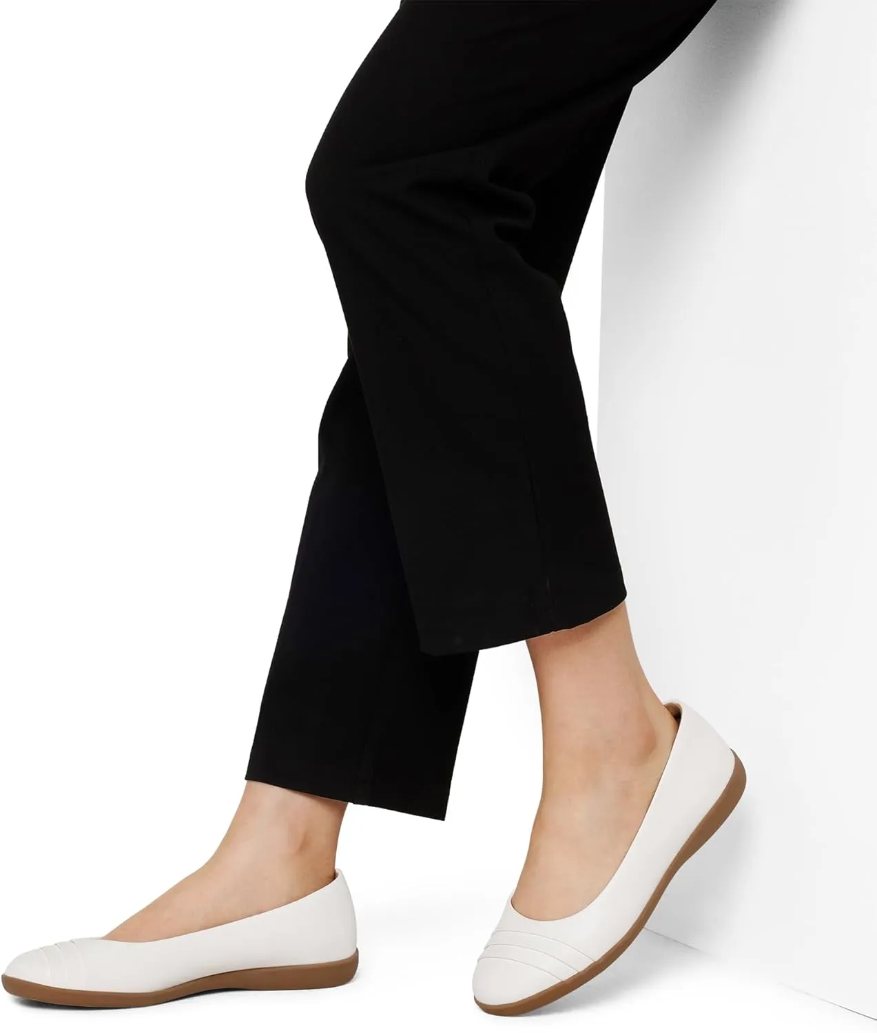 DREAM PAIRS Womens Comfortable Ballet Flats, Business Office Dress Shoes, Dressy Round Toe Slip On Work Flats