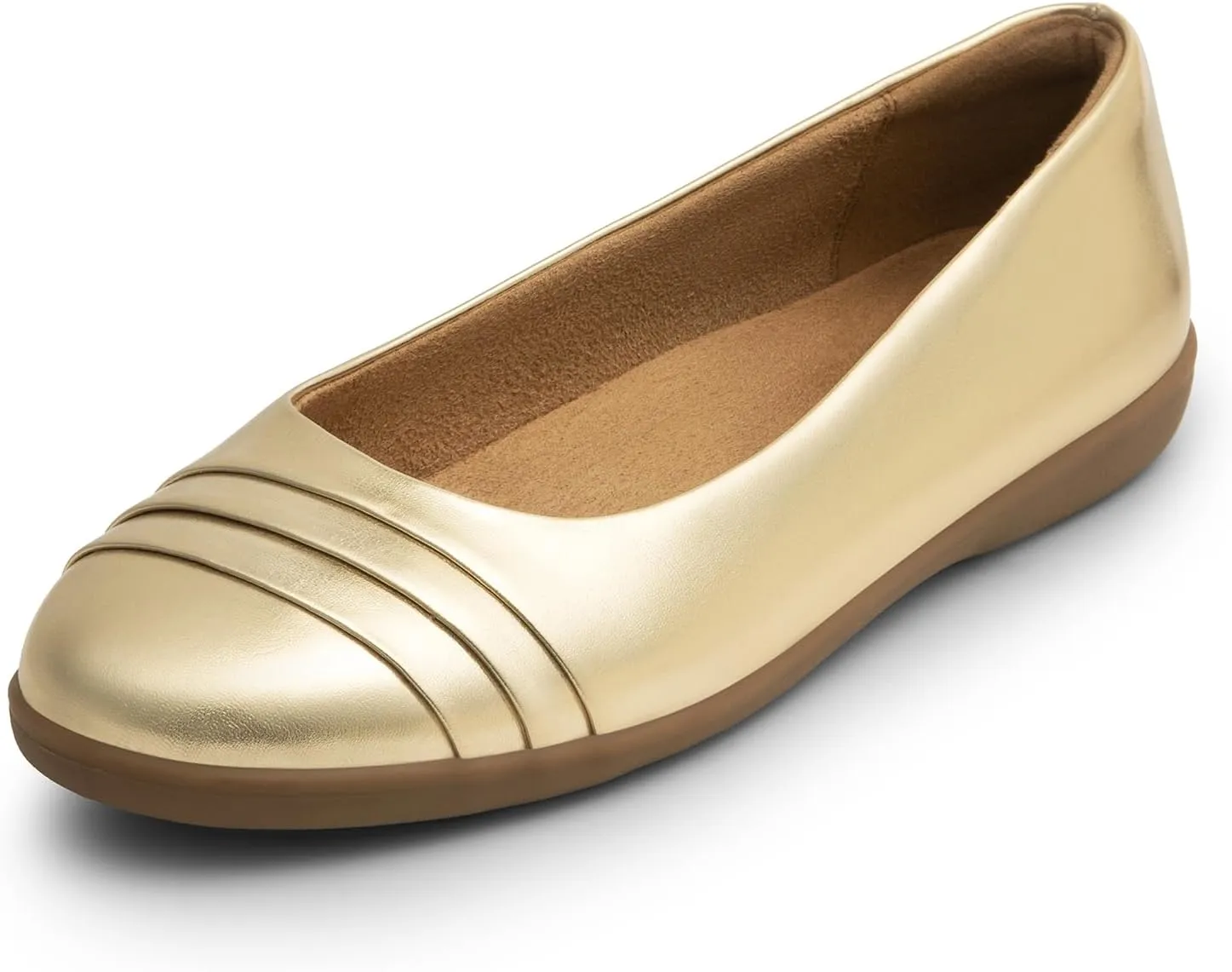 DREAM PAIRS Womens Comfortable Ballet Flats, Business Office Dress Shoes, Dressy Round Toe Slip On Work Flats