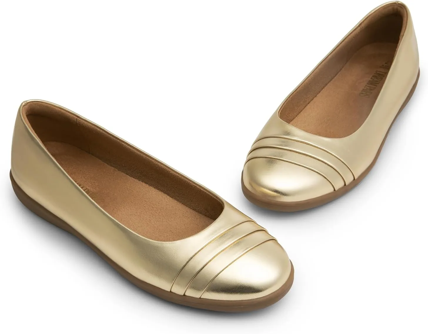 DREAM PAIRS Womens Comfortable Ballet Flats, Business Office Dress Shoes, Dressy Round Toe Slip On Work Flats