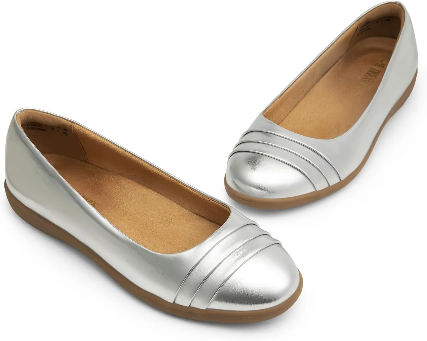 DREAM PAIRS Womens Comfortable Ballet Flats, Business Office Dress Shoes, Dressy Round Toe Slip On Work Flats