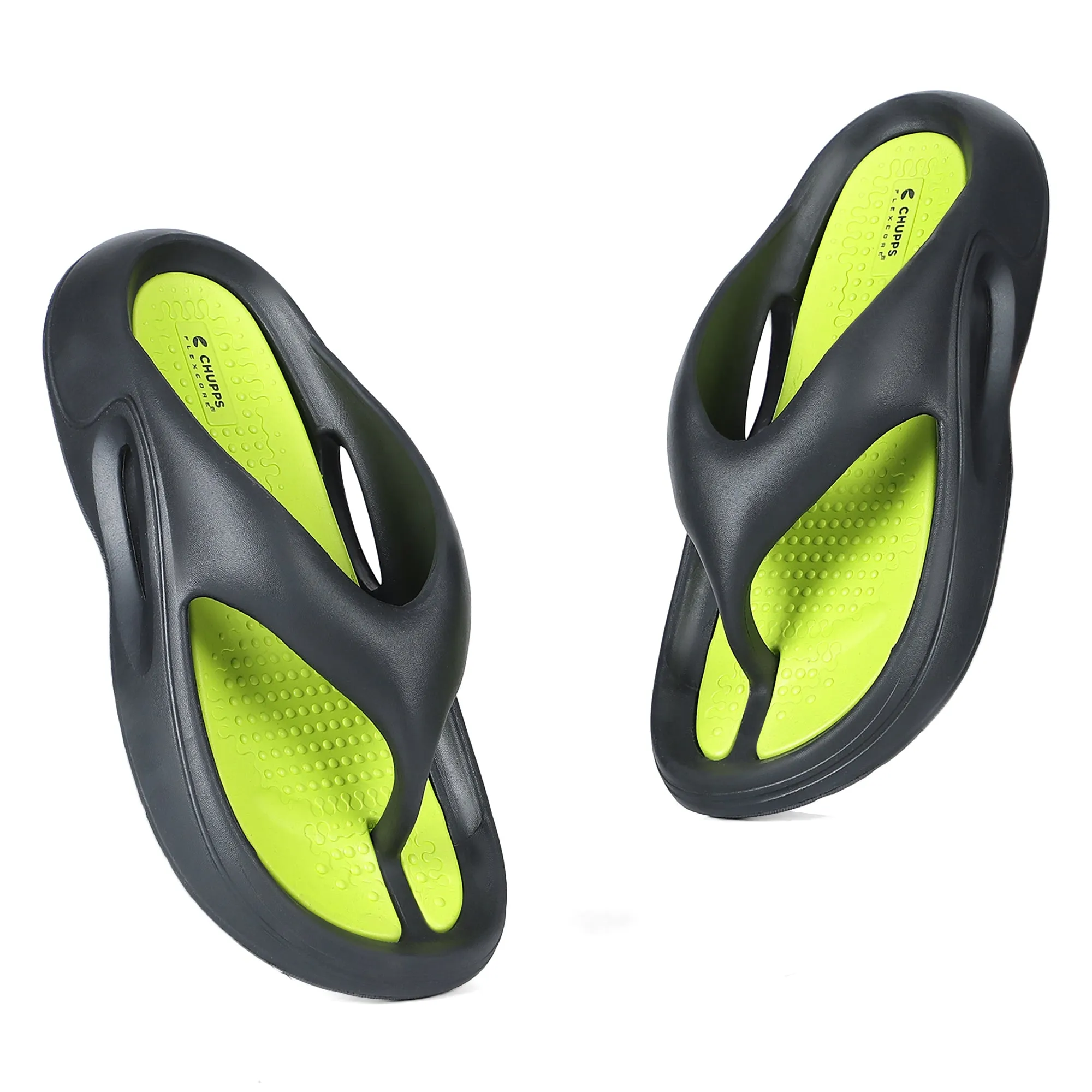 Dune Black Neon Green V-Strap