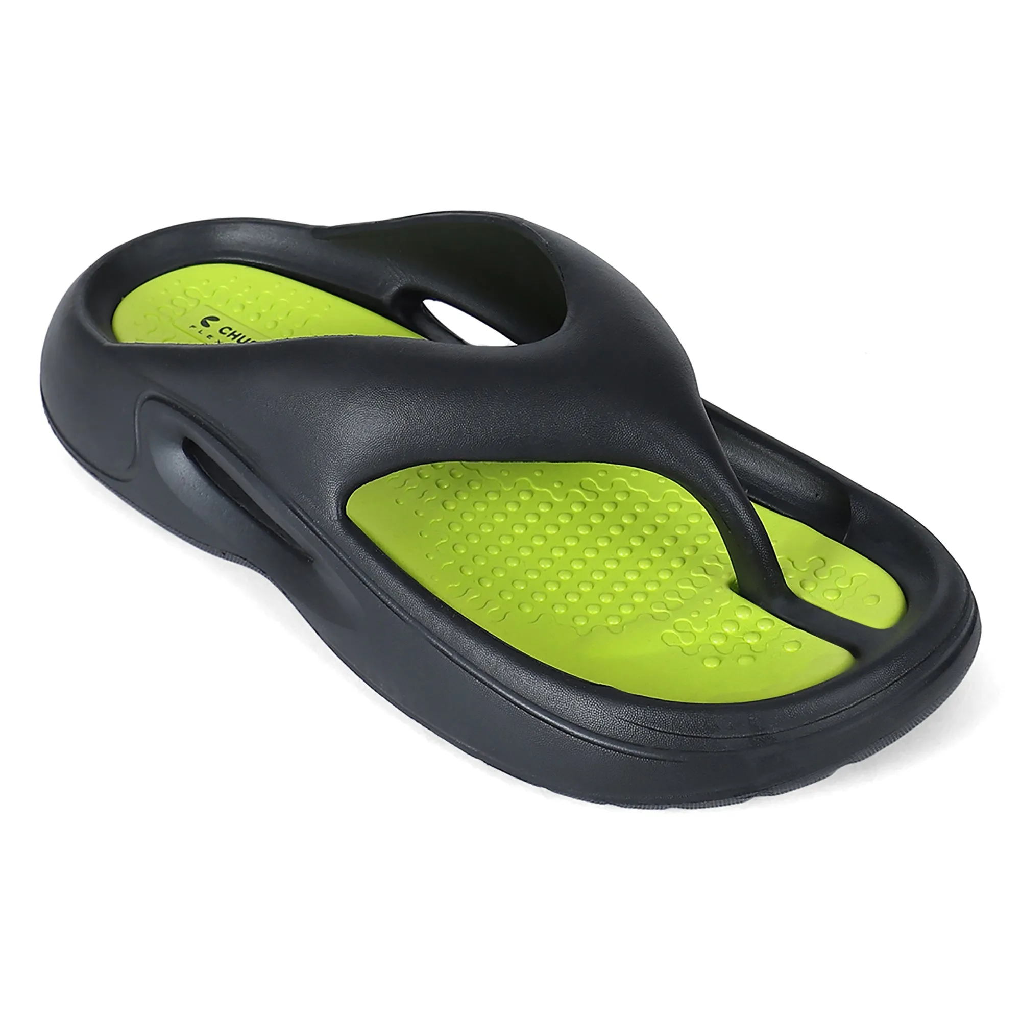 Dune Black Neon Green V-Strap