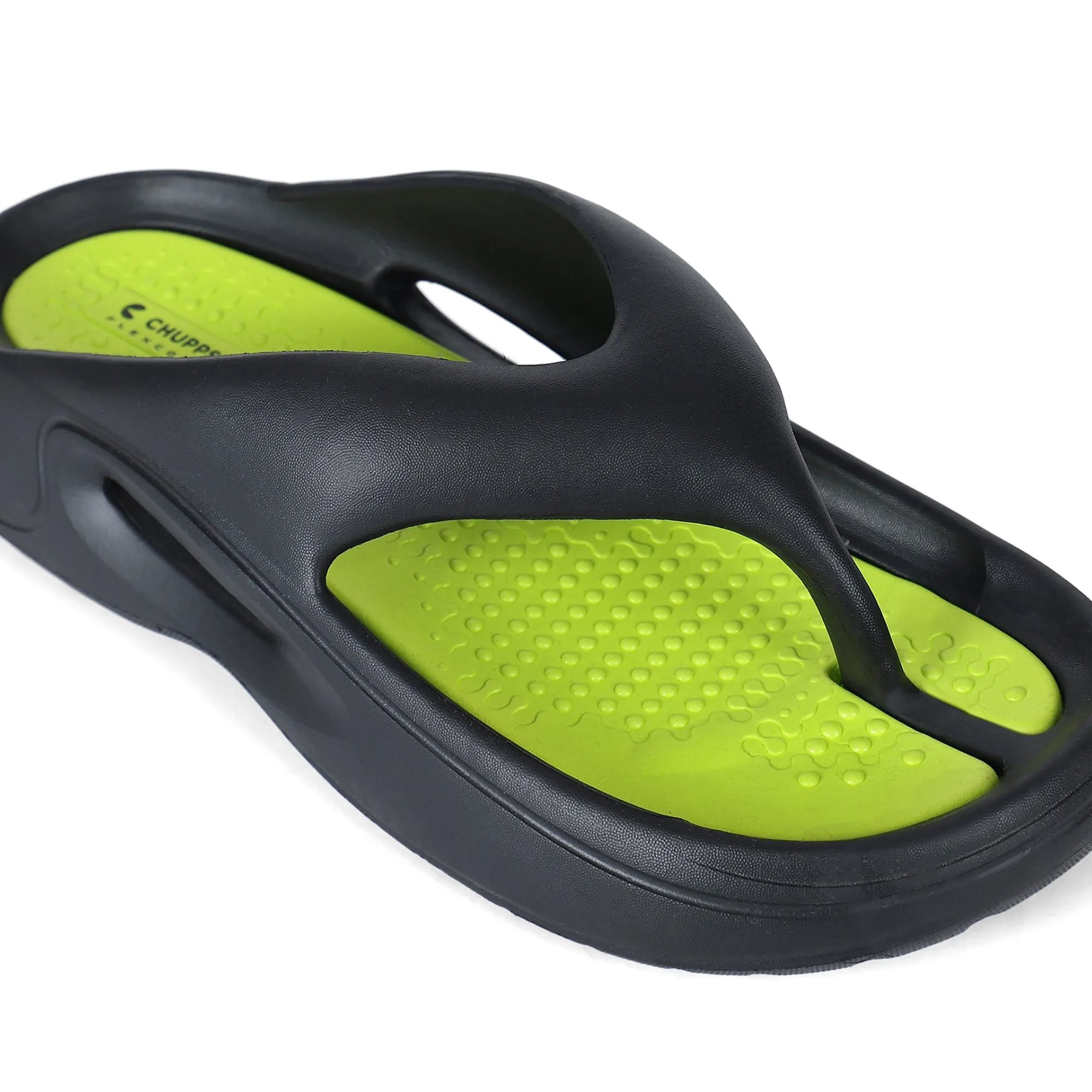 Dune Black Neon Green V-Strap