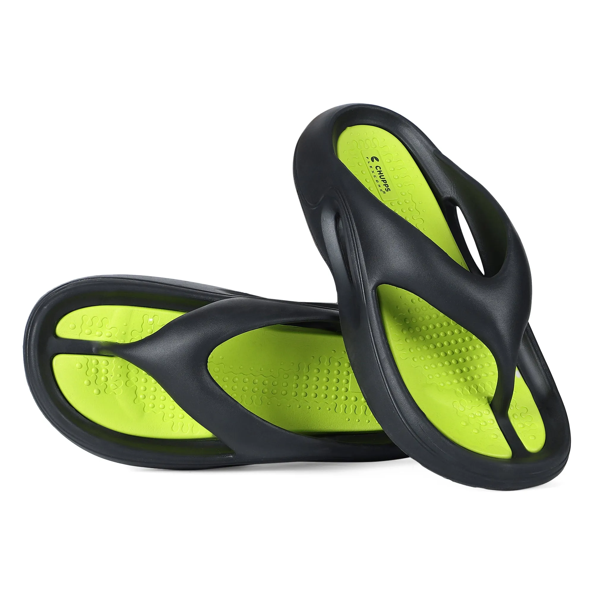 Dune Black Neon Green V-Strap