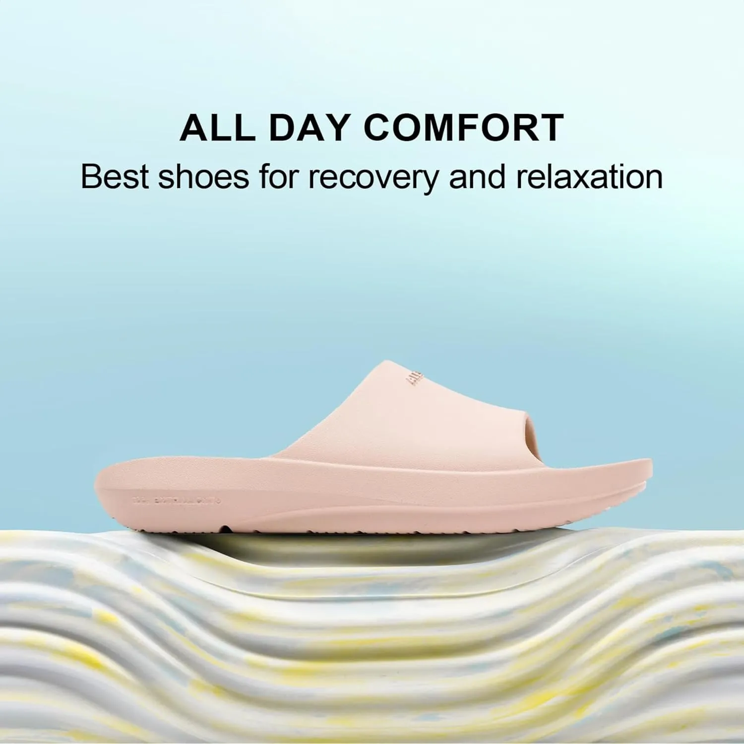 ECO Malibu Recovery Unisex Slides Slippers - Arch Support, Comfortable, Lightweight Sandals, Quick Drying, Indoor/Outdoor for Adult, Men & Women