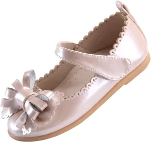 EIGHT KM Toddler Girls Dress Shoes – Girls Mary Jane Shoes | Mary Jane Flats - Ballet Flats – Party, Flower Girl, Wedding Dress Shoes for Girls – Comfortable & Non-Slip Design for Ages up to 7