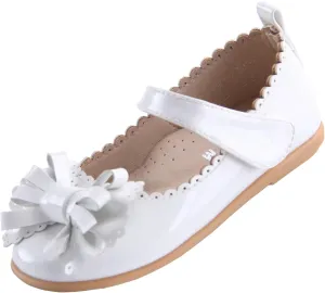 EIGHT KM Toddler Girls Dress Shoes – Girls Mary Jane Shoes | Mary Jane Flats - Ballet Flats – Party, Flower Girl, Wedding Dress Shoes for Girls – Comfortable & Non-Slip Design for Ages up to 7