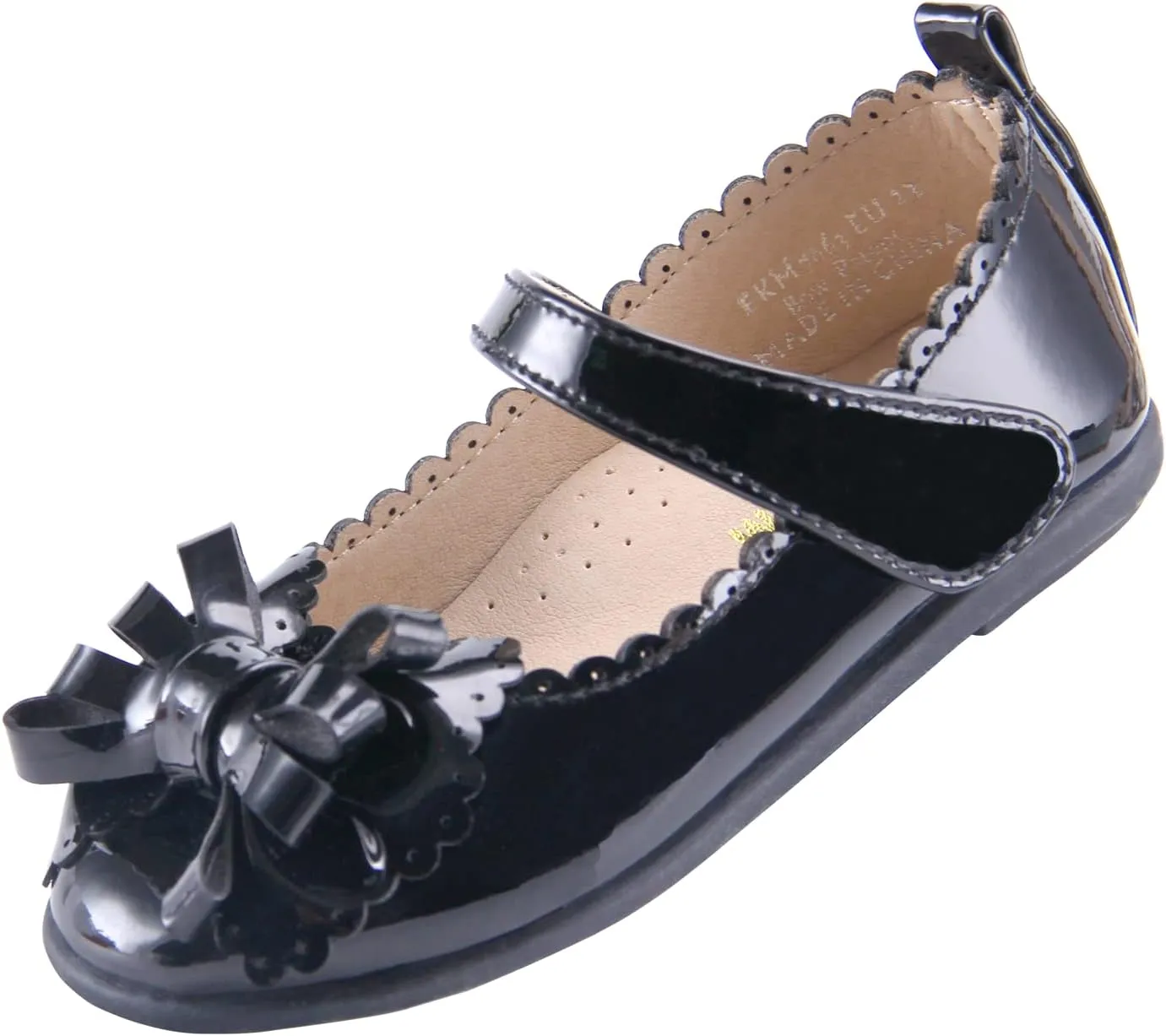 EIGHT KM Toddler Girls Dress Shoes – Girls Mary Jane Shoes | Mary Jane Flats - Ballet Flats – Party, Flower Girl, Wedding Dress Shoes for Girls – Comfortable & Non-Slip Design for Ages up to 7
