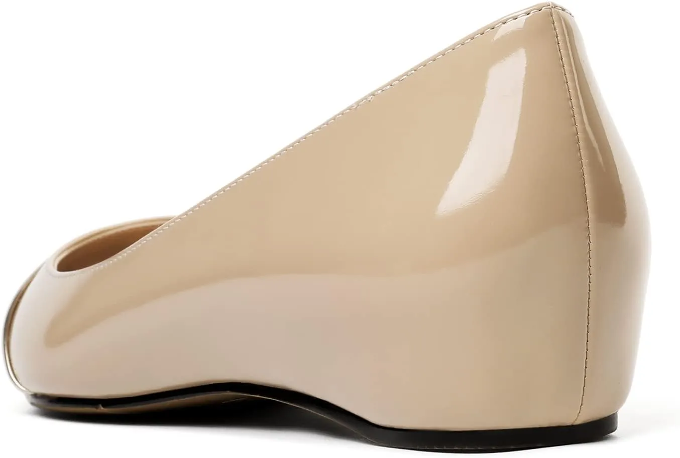 Eldof Flats Shoes Women Comfortable Pointed Toe Slip On Loafer Flats Pumps for Office Casual Dressy