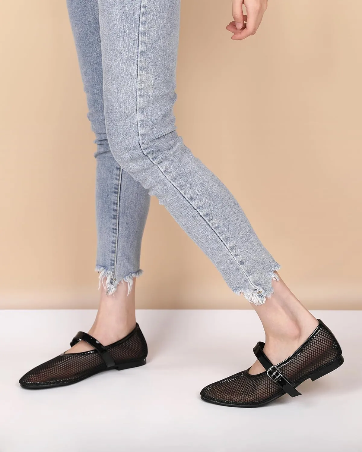 Eldof Flats Shoes Women Round Toe Slip On Ballet Flats Shoes for Dress Comfortable