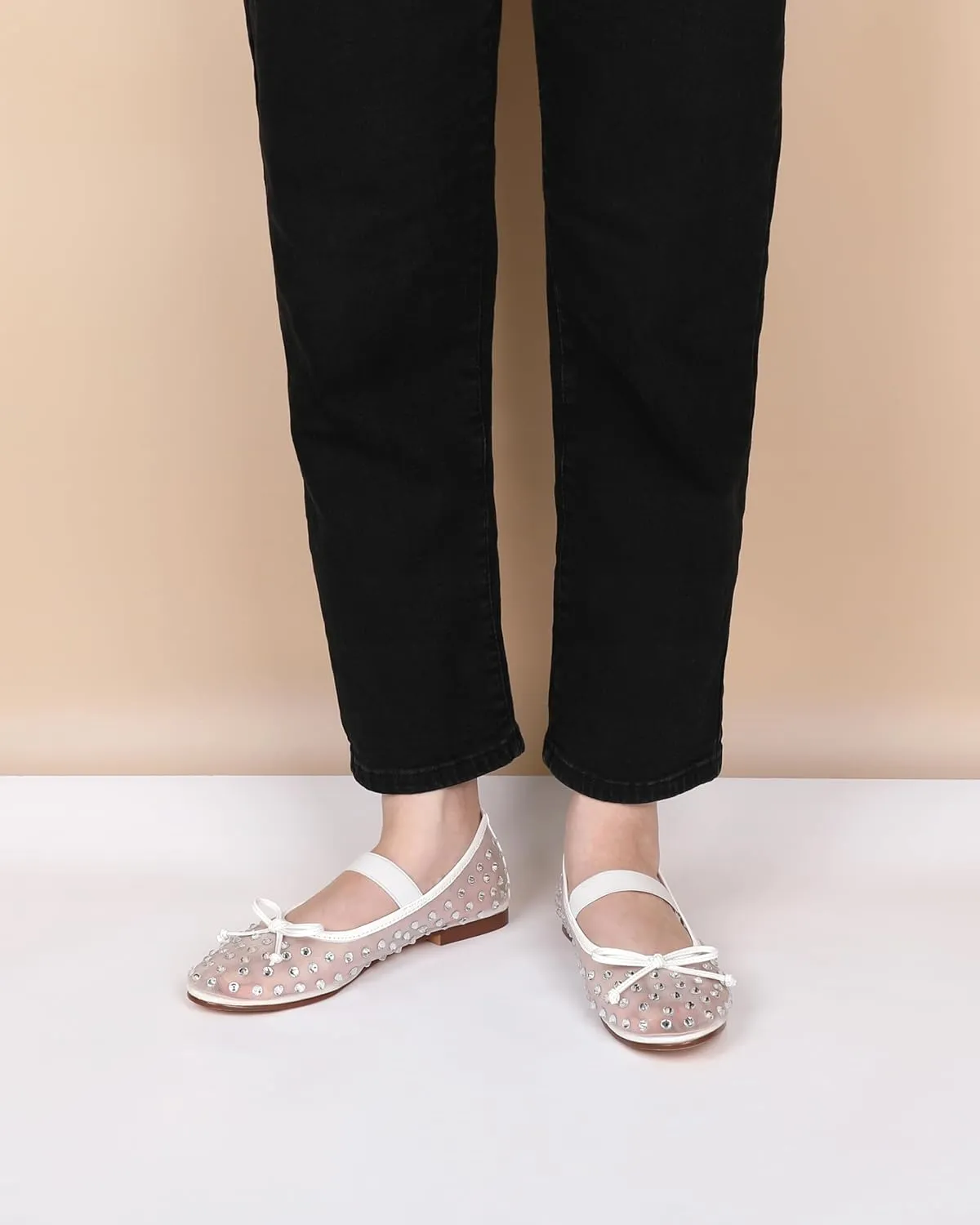 Eldof Flats Shoes Women Round Toe Slip On Ballet Flats Shoes for Dress Comfortable