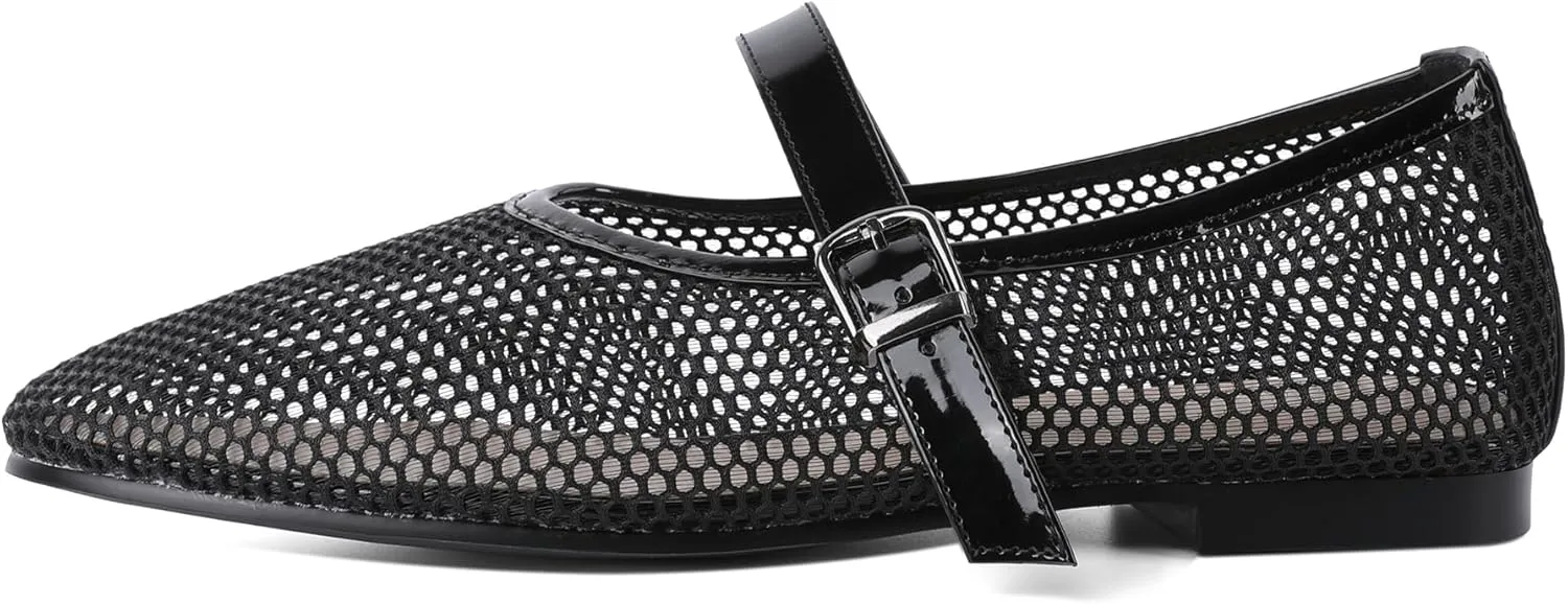 Eldof Flats Shoes Women Round Toe Slip On Ballet Flats Shoes for Dress Comfortable