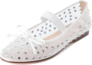 Eldof Flats Shoes Women Round Toe Slip On Ballet Flats Shoes for Dress Comfortable