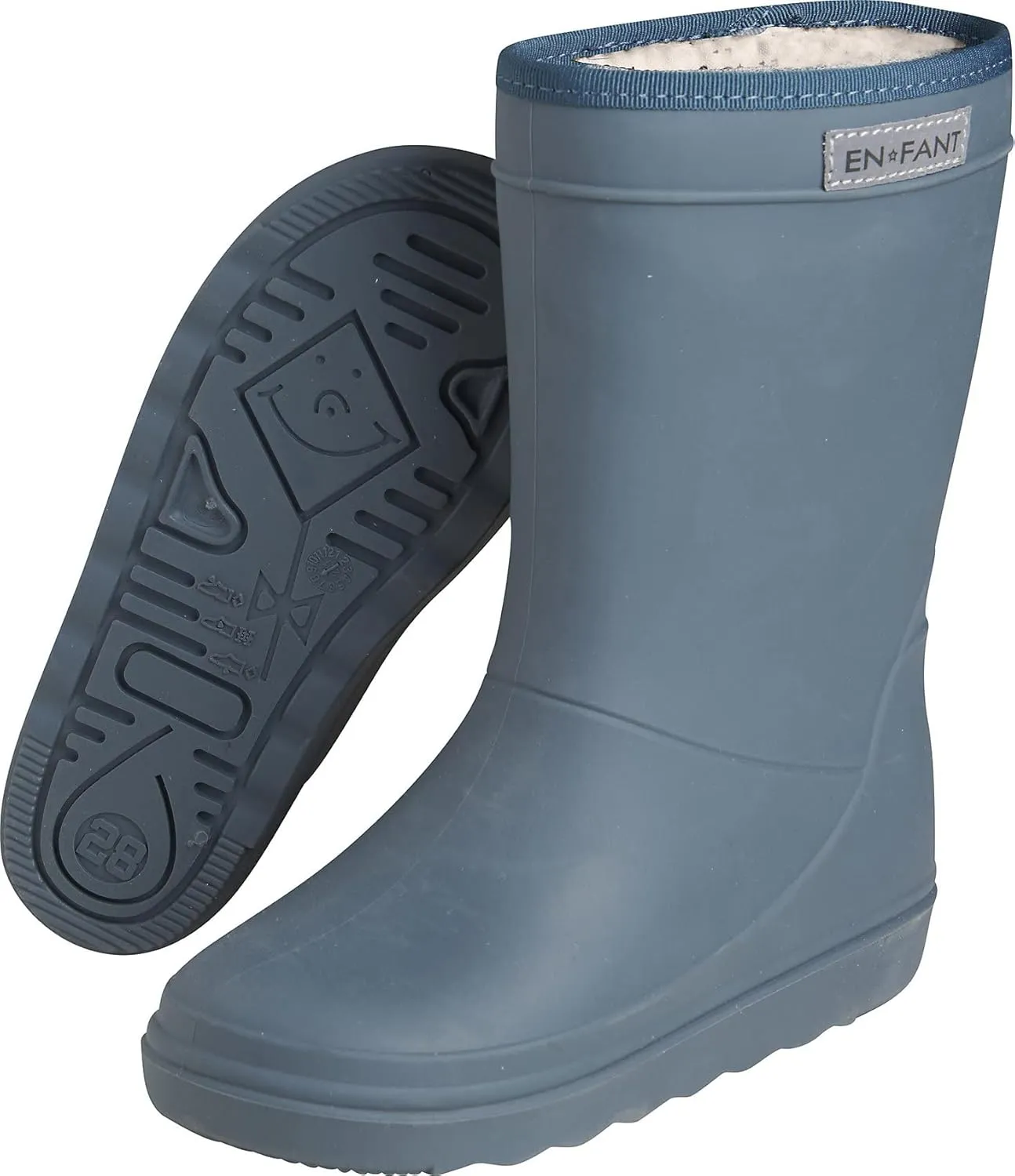 EnFant - PREMIUM Wool Lined Insulated Waterproof Winter Snow - Rain-Mud Boots - Sustainable and Recyclable NOTE: The boots run small. Please order 1  size larger