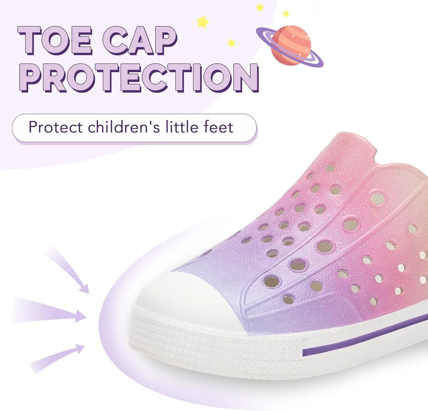 EUXTERPA Toddler Water Shoes for Kids Boys Girls Summer Lightweight Slip On Sandals Children Breathable Quick Dry Pool Beach Sneakers