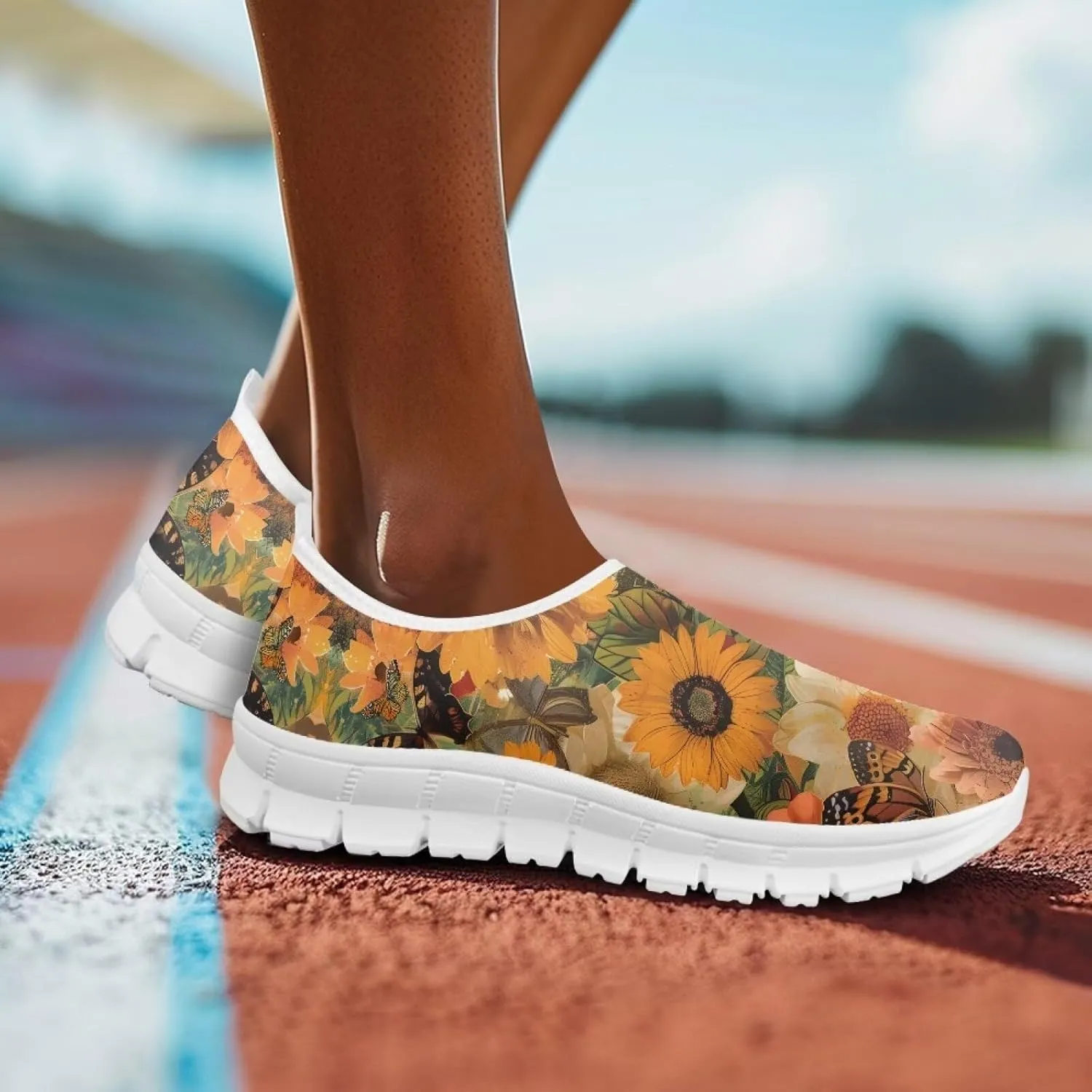 Fashion Slip On Walking Shoes for Women Ladies Casual Tennis Shoes