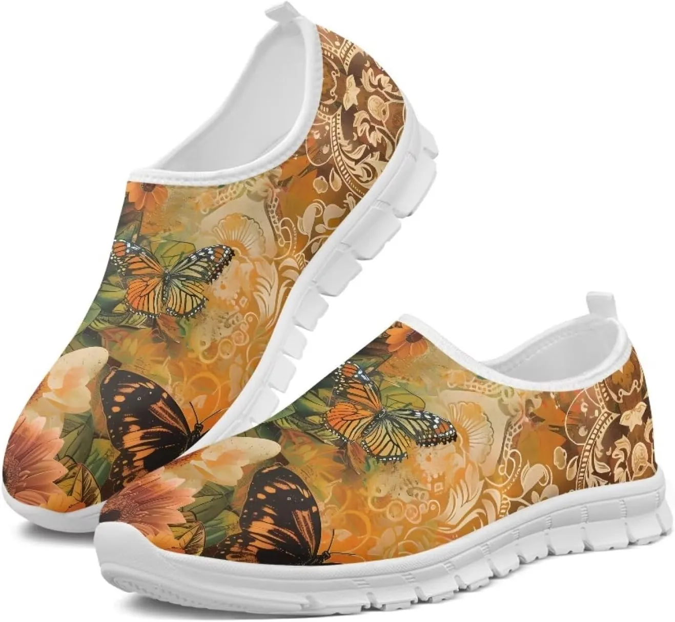 Fashion Slip On Walking Shoes for Women Ladies Casual Tennis Shoes