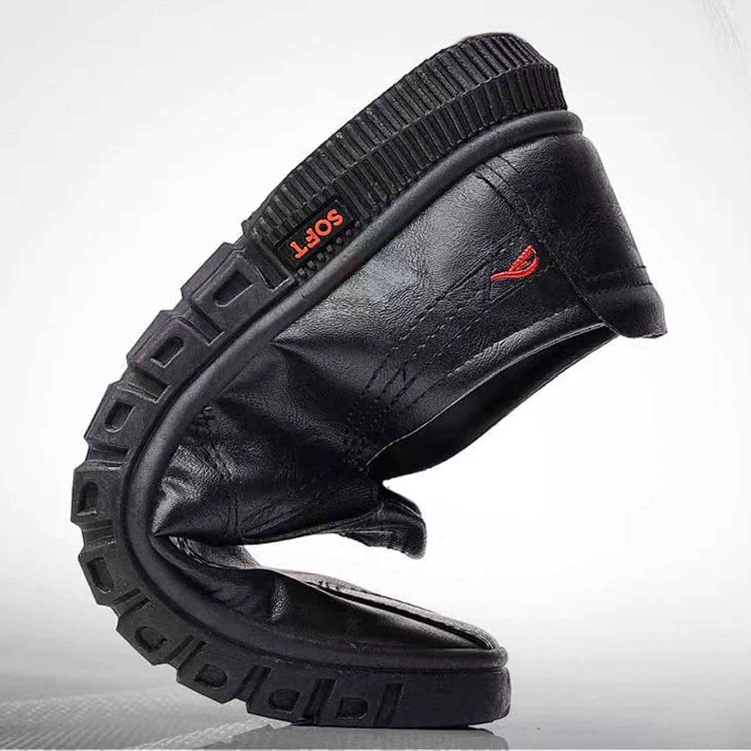 Fashion Sneakers Casual Shoe for Men Men's Fashionable Flat Soled Business Leather Soft Soled Slip On Casual Shoes