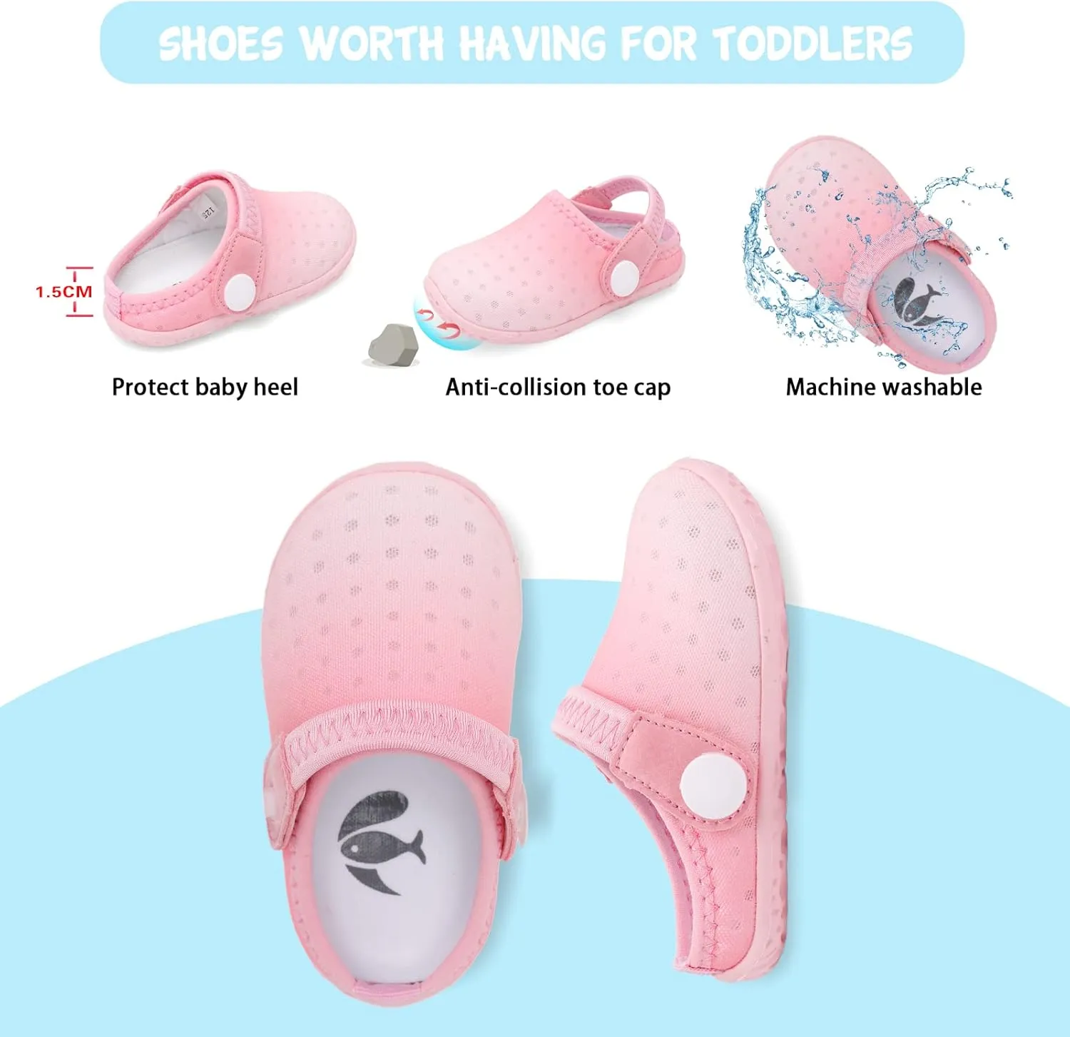 FEETCITY Baby Girl Boys Sandals Slippers Infant First Walker Shoes Summer Crib Shoes