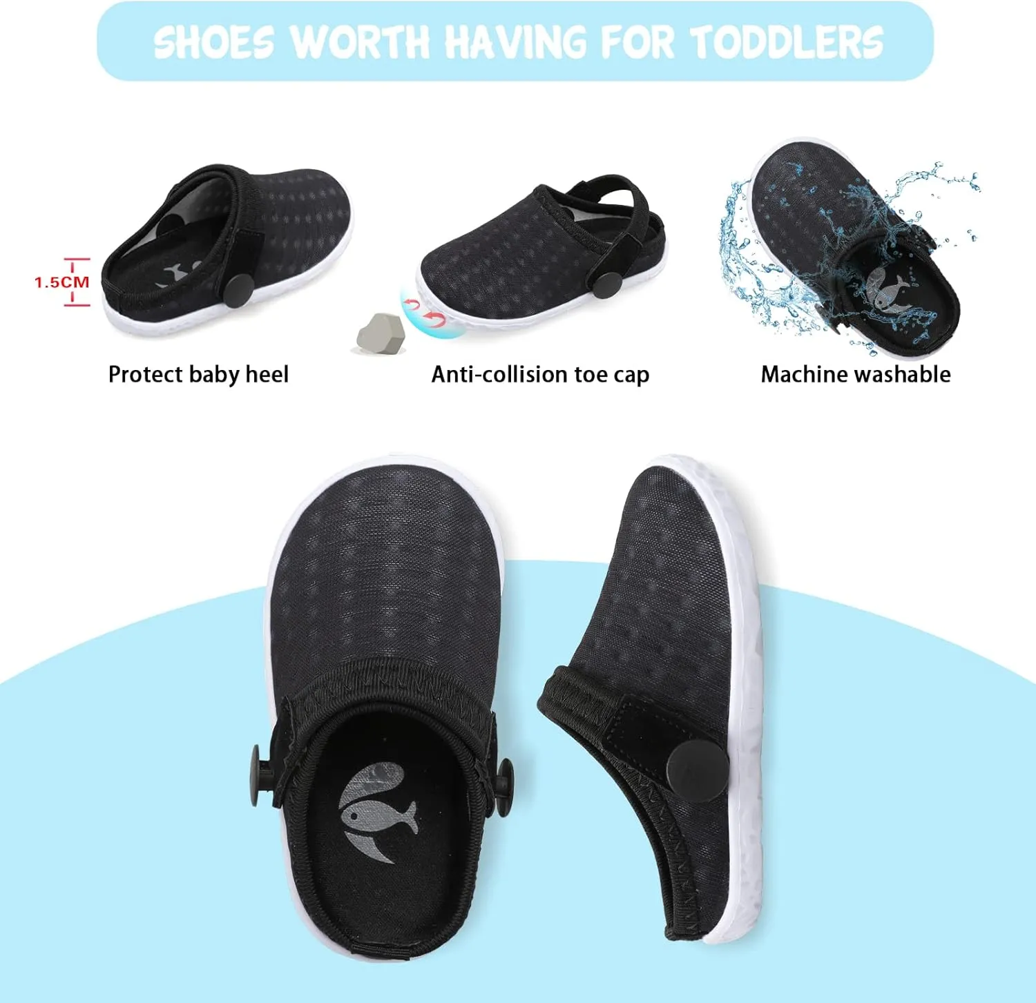 FEETCITY Baby Girl Boys Sandals Slippers Infant First Walker Shoes Summer Crib Shoes