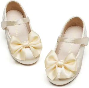 Felix & Flora Toddler Flower Girl Dress Shoes - Girl Ballet Flats Party School Shoes Wedding