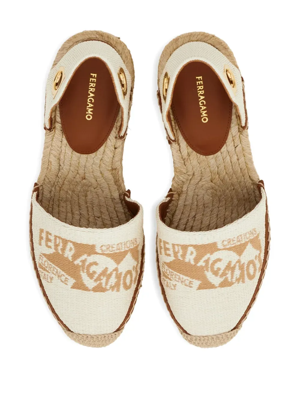 Ferragamo 70mm logo-jacquard espadrilles