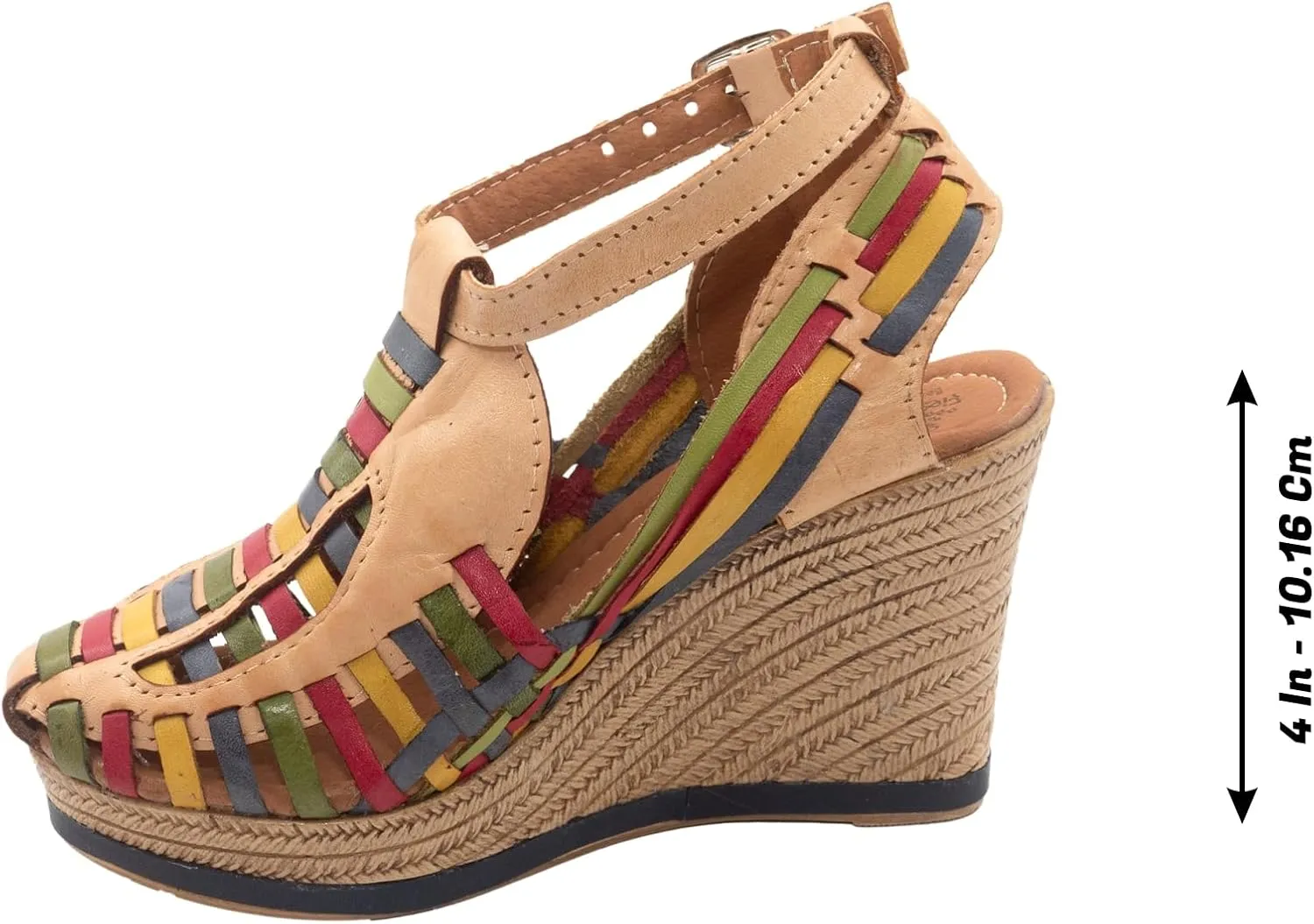 Fiesta Brands Mexican Shoes For Woman Wedge Sandals Huaraches Zapatos Con Plataforma Para Mujer Elegantes