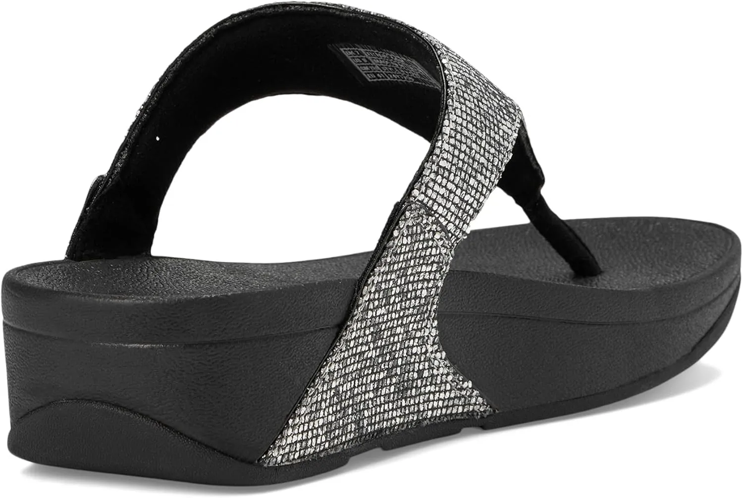 FitFlop Lulu Metallic Deep Teal Glitterball Toe-Post Sandals